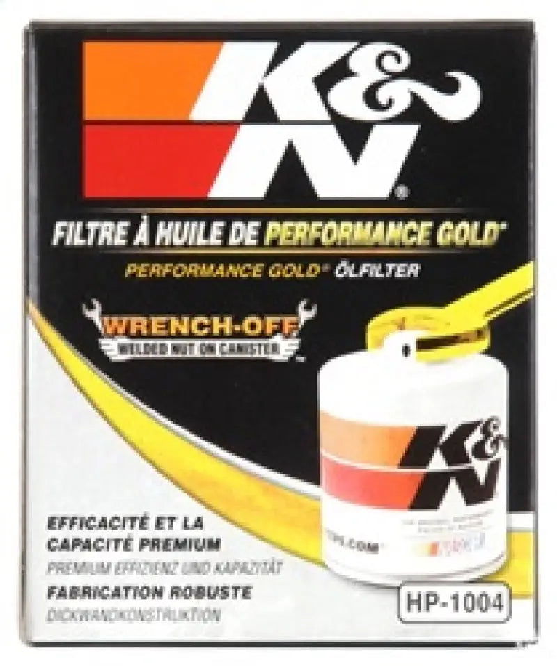 K&N Universal Performance Gold Oil Filter for best oil filter performance gold oil