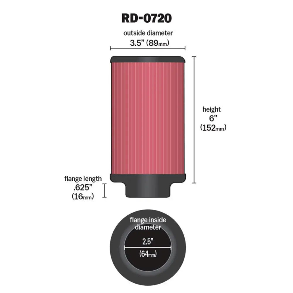 K&N FILTER RD-0720 AIR FILTER SEE APPL.GUIDE