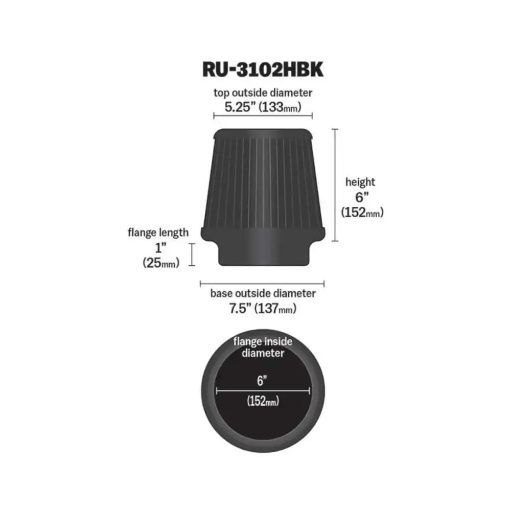 K&N Engineering RU-3102HBK