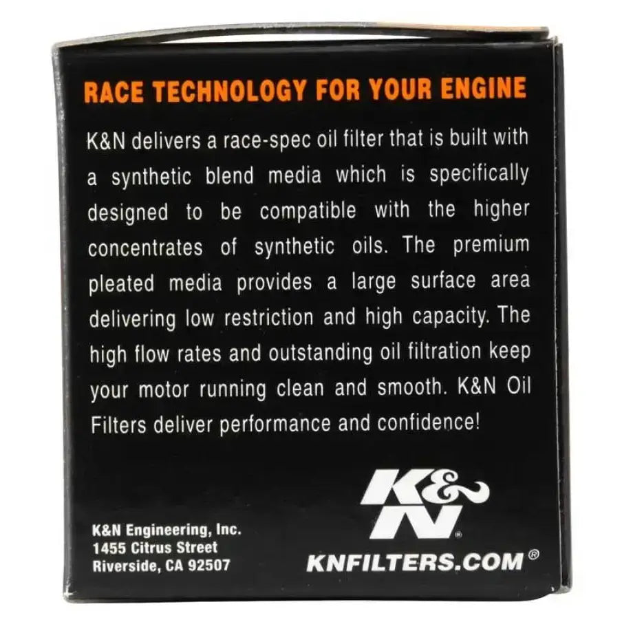 K&N oil filter box for Yamaha MUZ MZ Sachs Aprilia Derbi, improves oil flow