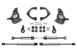 K1065DL Fabtech Leveling Kit Suspension components on white background, showcasing high-quality construction for enhanced performance and off-road capability.