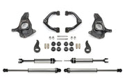 K1065DL Fabtech Leveling Kit Suspension components on white background, showcasing high-quality construction for enhanced performance and off-road capability.