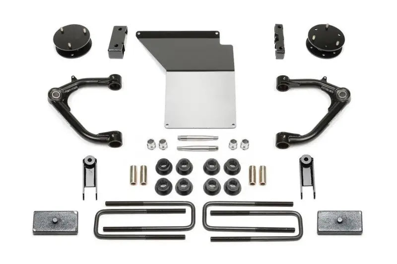 K1098 Fabtech Lift Kit Suspension components for vehicle ground clearance and off-road enhancement.
