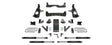 K1121M Fabtech 4' Basic Sys W/Stealth Shks 2011-16
