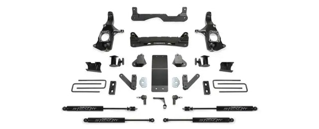 K1121M Fabtech 4' Basic Sys W/Stealth Shks 2011-16