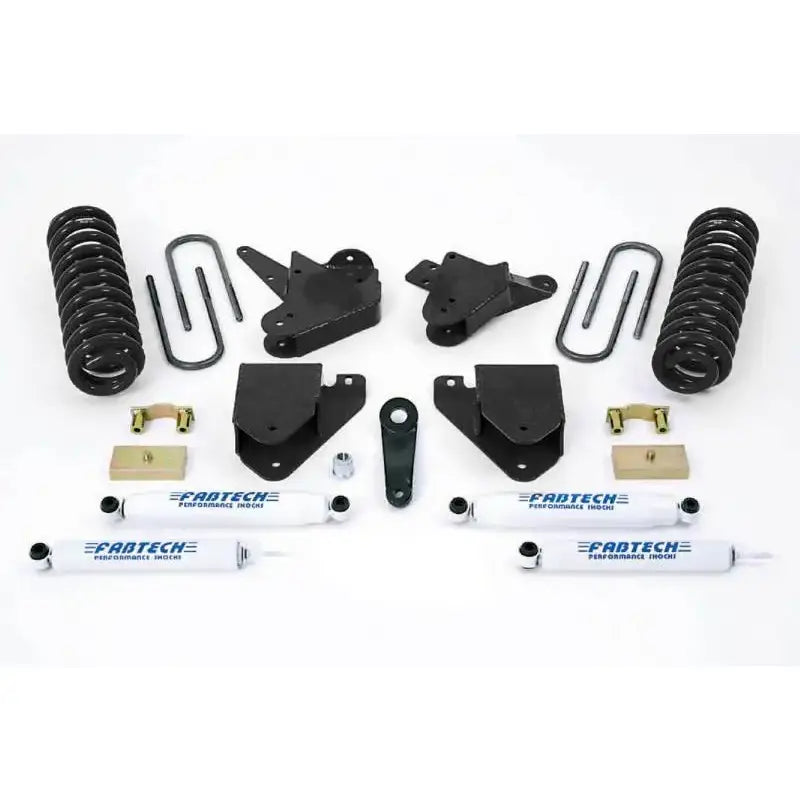 K2100 Fabtech Lift Kit Suspension components for enhanced off-road performance and increased ground clearance.