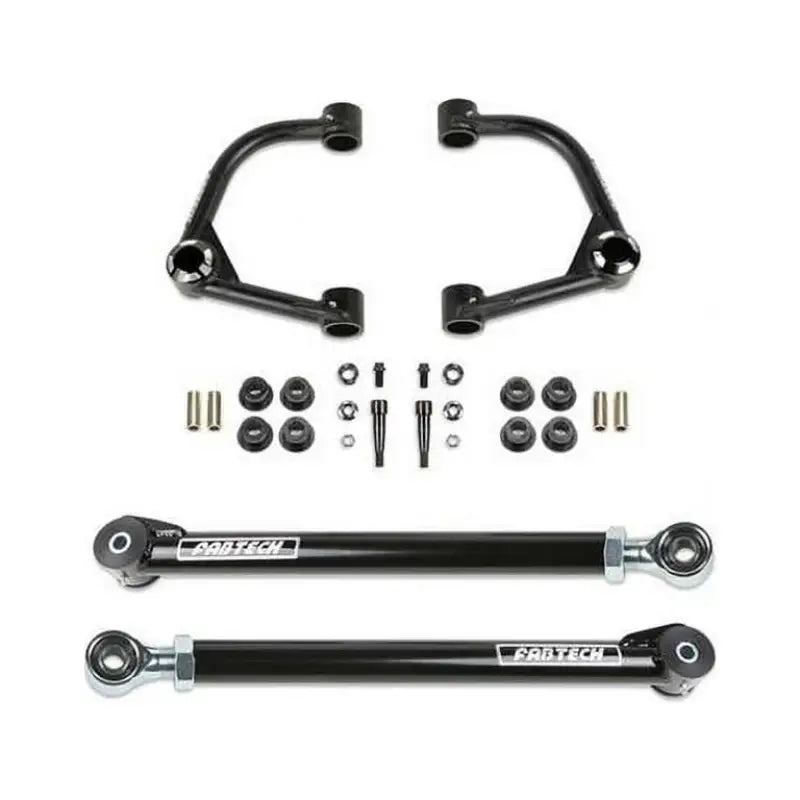 Fabtech K2382 3' UCA Kit with Uniballs & Lower Link Kit for enhanced off-road performance.