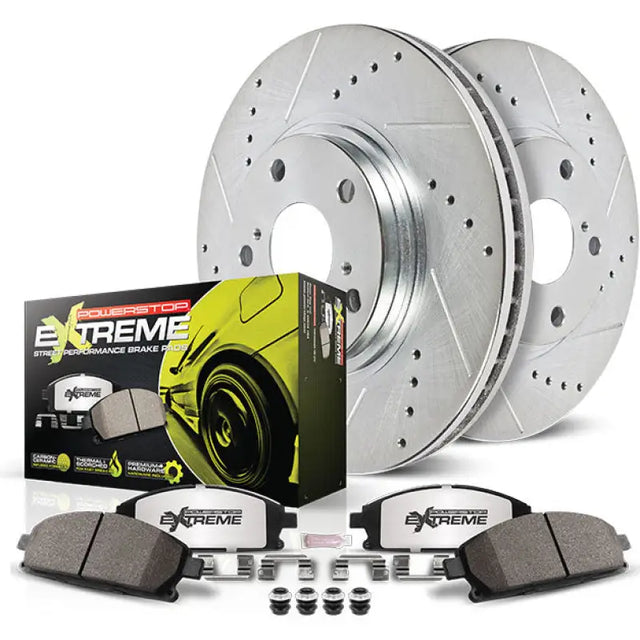 K2912-26 Powerstop Street Warrior Brake Kit