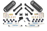 K3037 Fabtech Lift Kit Suspension components including springs, shocks, control arms, and installation hardware for enhanced off-road performance.
