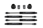 K3060M Fabtech Leveling Kit Suspension providing level stance and improved ground clearance for enhanced off-road capability.