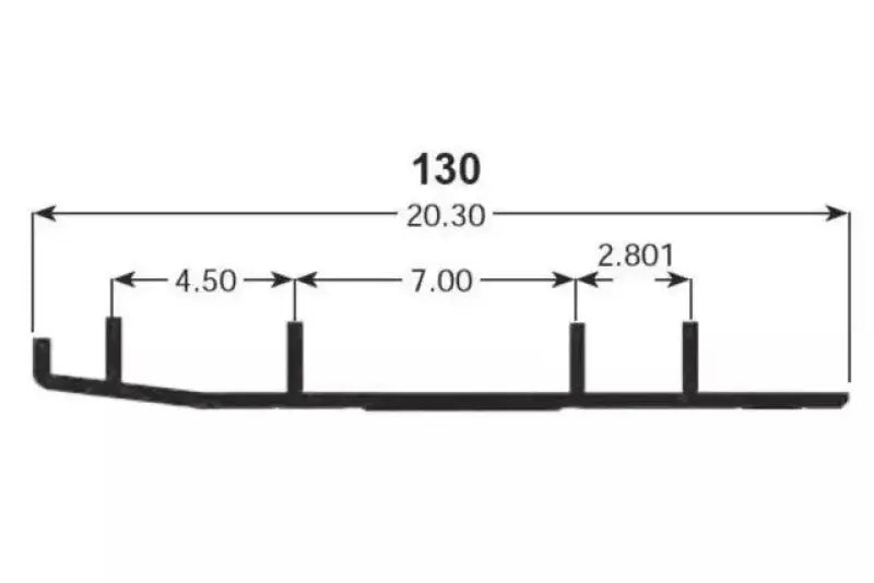 K40-0703-01 Zbroz Front Bumper Ac/Yam Black - RV and Auto Parts