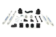 Fabtech K4037 Lift Kit Suspension components for enhanced vehicle performance and off-road capability laid out on a white background.