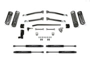 K4117M Fabtech 3' Trail W/Stlth lift kit for 2018 Jeep Wrangler JL 4WD 4-door, featuring high-quality components for enhanced ground clearance and rugged off-road performance.