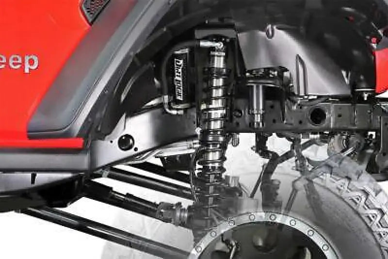 Fabtech K4152DL 5' Crawler with 2.5 Resi Shock on Jeep, showcasing high-quality off-road suspension system for enhanced performance and durability.