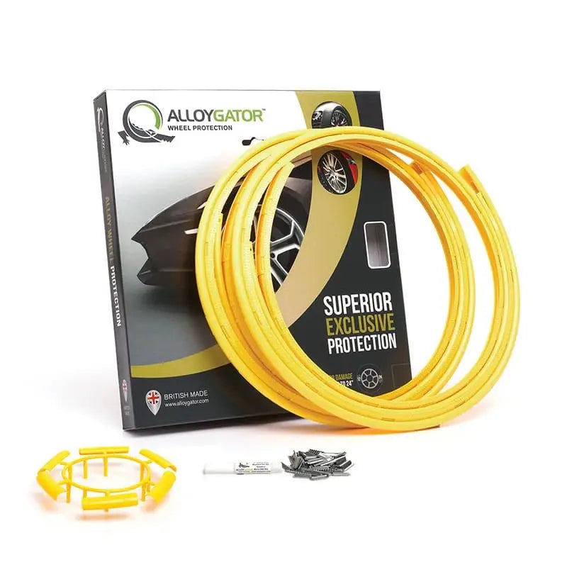 Yellow alloy wheel protectors K4YLLWEXC Alloygator Yellow Exc set for wheel protection