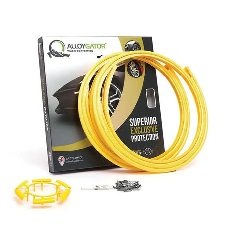 Yellow alloy wheel protectors K4YLLWEXC Alloygator Yellow Exc set for wheel protection