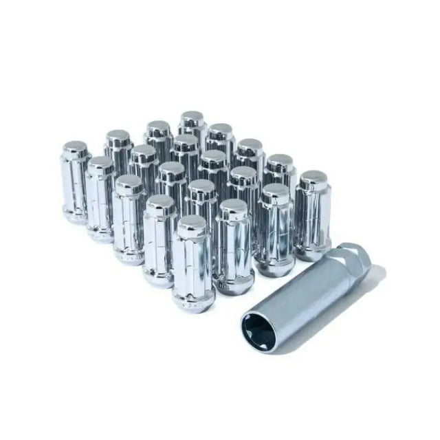 Chrome finished Gorilla 5Lug 1/2 Sd Wik Truck Wheel Lugs for enhanced truck stability and performance, Wheel and Tire Accessories, AVADA - Best Sellers, Must Haves