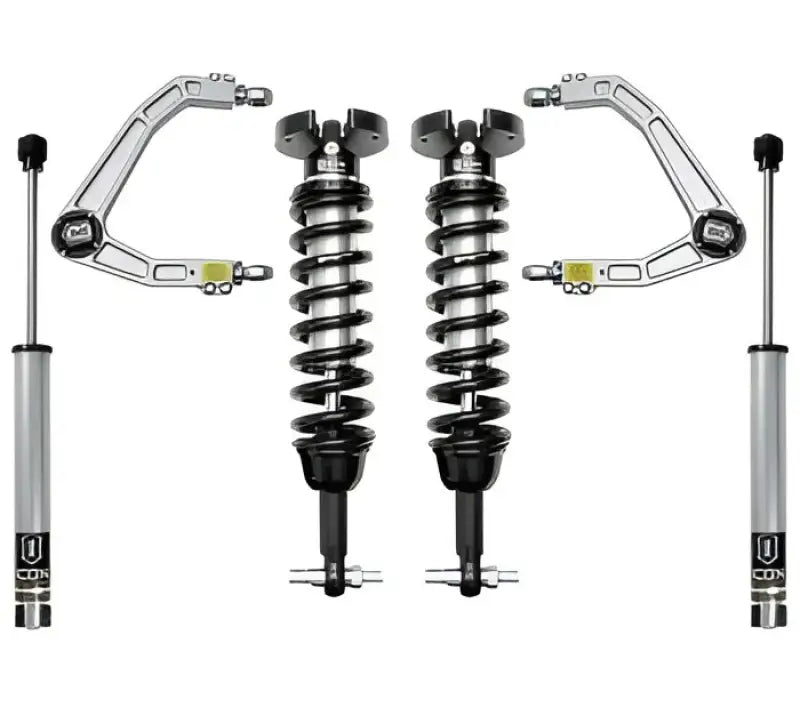 Aftermarket suspension lift kit for vehicle featuring K73062 ICON Leveling Kit Suspension