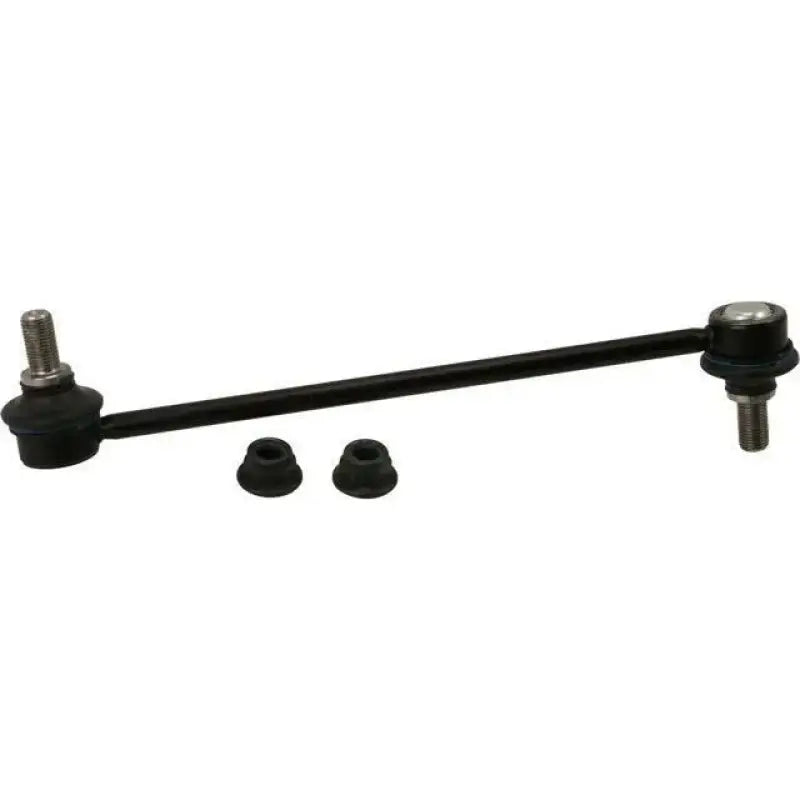 Black stabilizer bar link with bushings from K750658 Moog Stabilizer Bar Link Kit