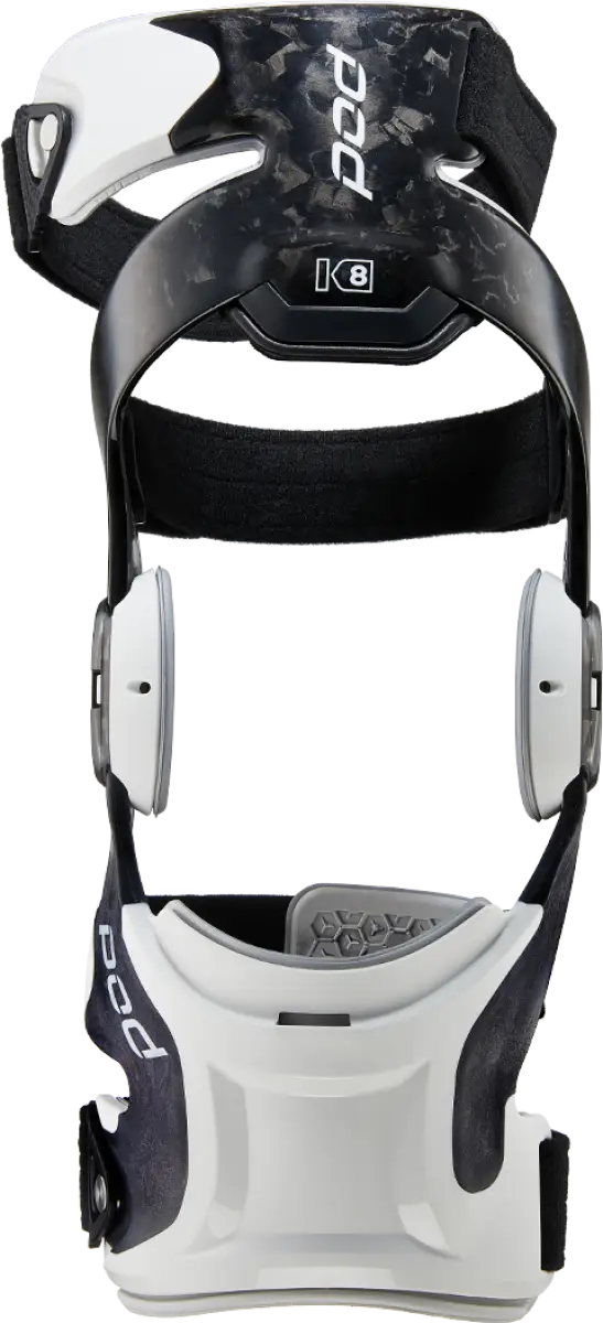 K8 3.0 Knee Brace Carbon (Rt) Carbon/White 2x - POD
