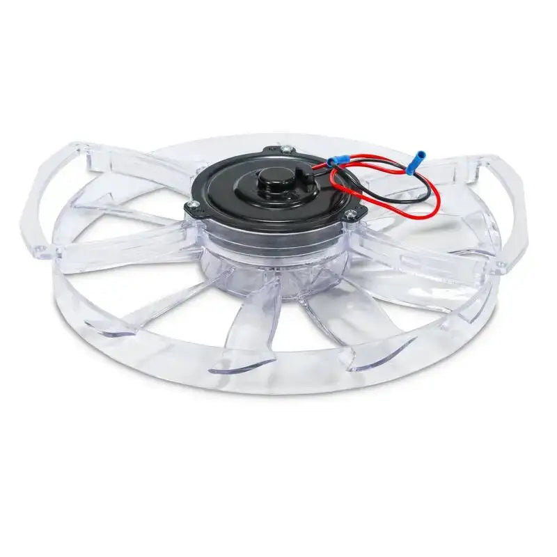 Clear plastic roof vent fan with black motor and wires for Dometic roof vent motor
