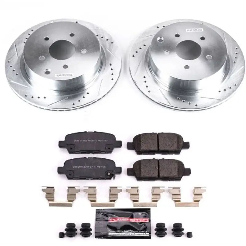 PowerStop K8021 K8021 Power Stop 18-19 Infiniti Q50 Rear Z23 Evolution Sport Brake Kit