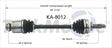 KA-8012 Trakmotive New Cv Axle - Shaft