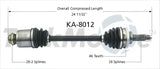 KA-8012 Trakmotive New Cv Axle - Shaft