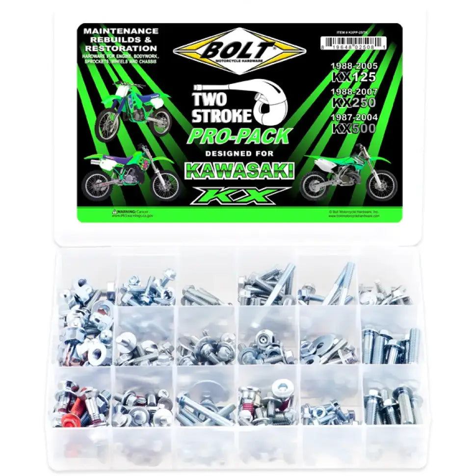 BOLT KXPP-2STK Propack Kawasaki KX 2 Stroke Fastener Kit - BOLT