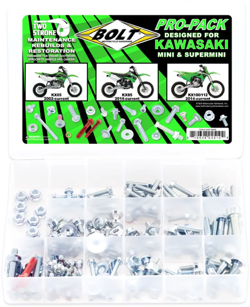 BOLT KXPP-MINIS Propack Kawasaki Mini Kit for KX65/85/100/112 - BOLT