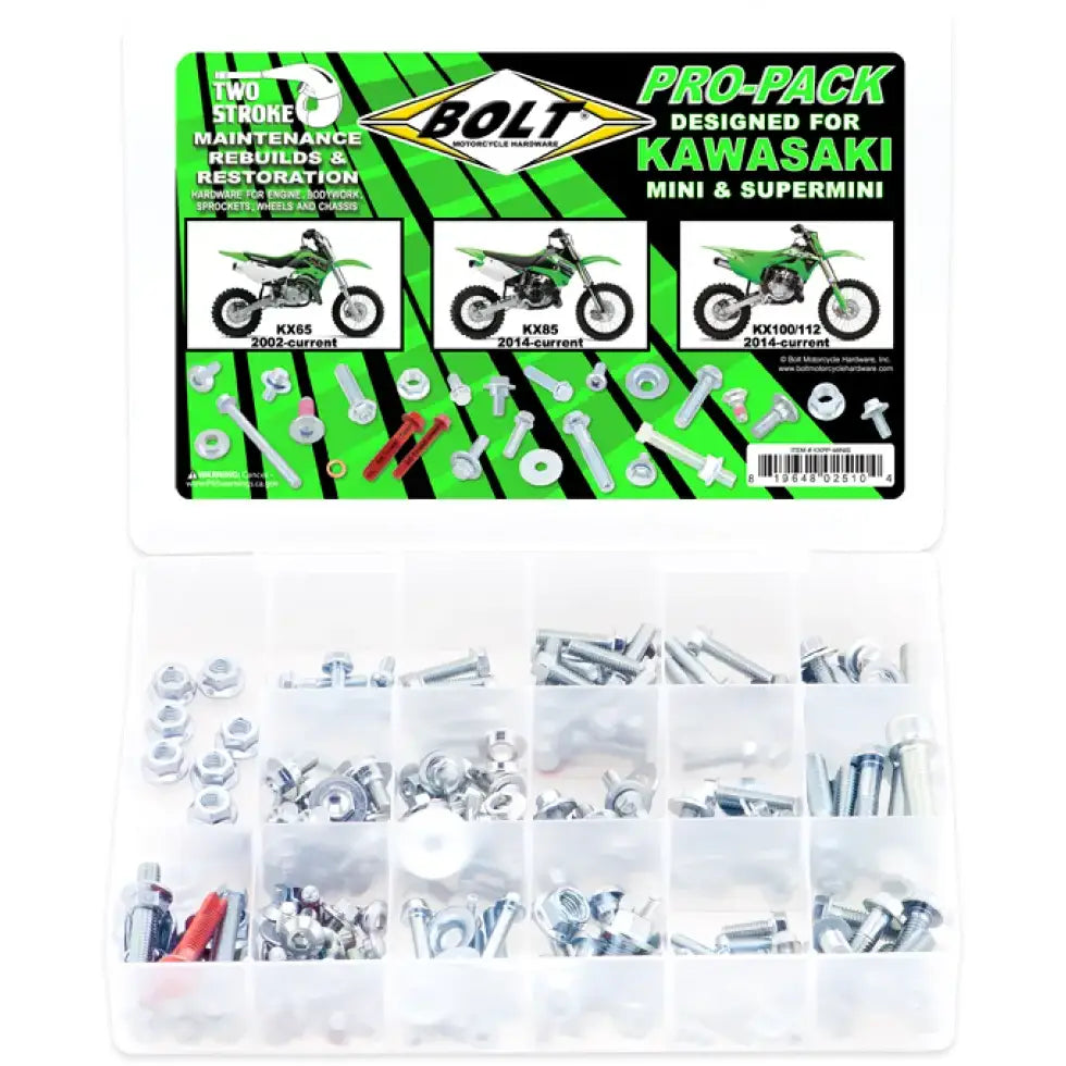BOLT KXPP-MINIS Propack Kawasaki Mini Kit for KX65/85/100/112 - BOLT