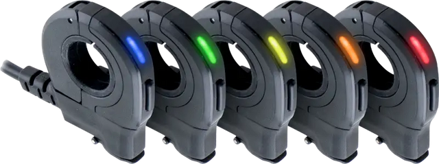 Dark gray KB011100 Thumb Switch current clamps with colorful LEDs for easy control