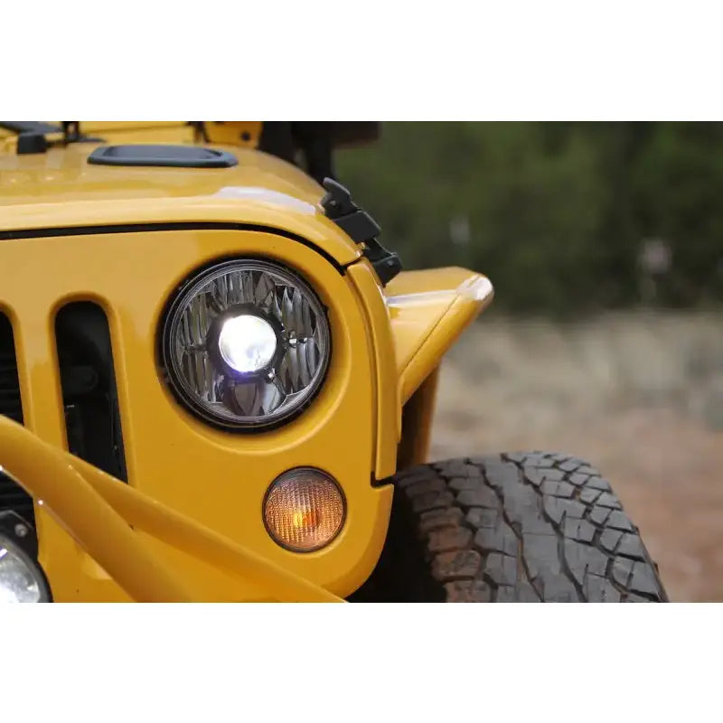 KC HiLiTES 07-18 Jeep JK (Not for Rubicon/Sahara) 7in. Gravity LED Pro DOT Headlight (Pair Pack Sys) - 42341