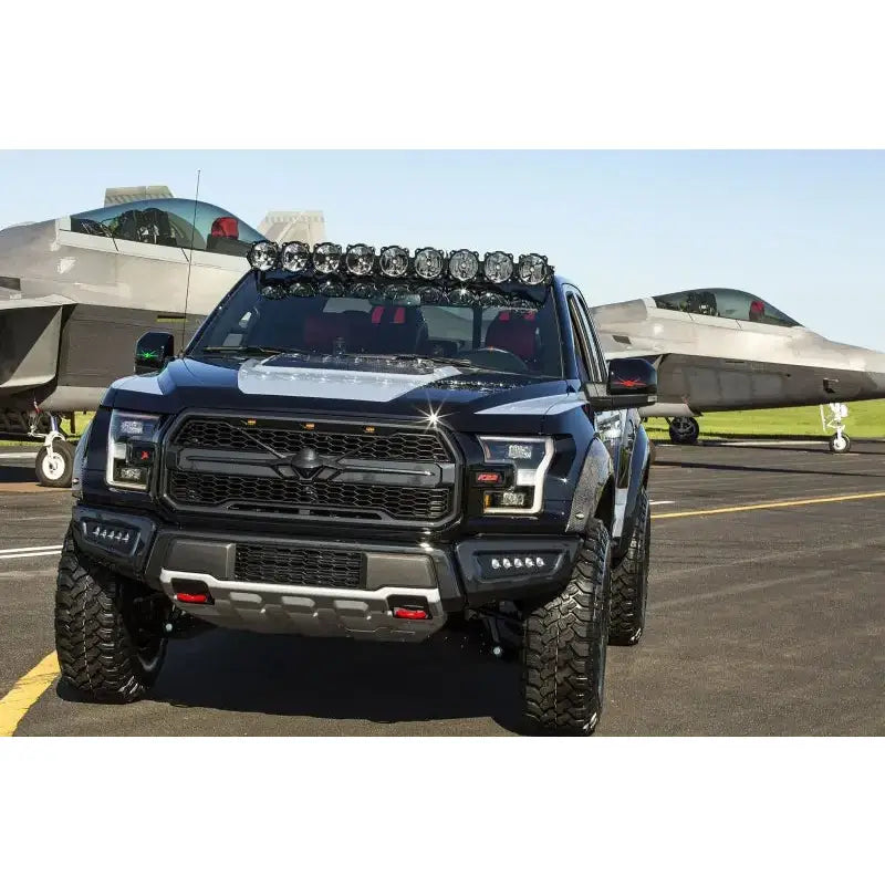 KC HiLiTES 17-18 Ford Raptor 57in. Pro6 Gravity LED 9-Light 180w Combo Beam Overhead Light Bar Sys - 91333