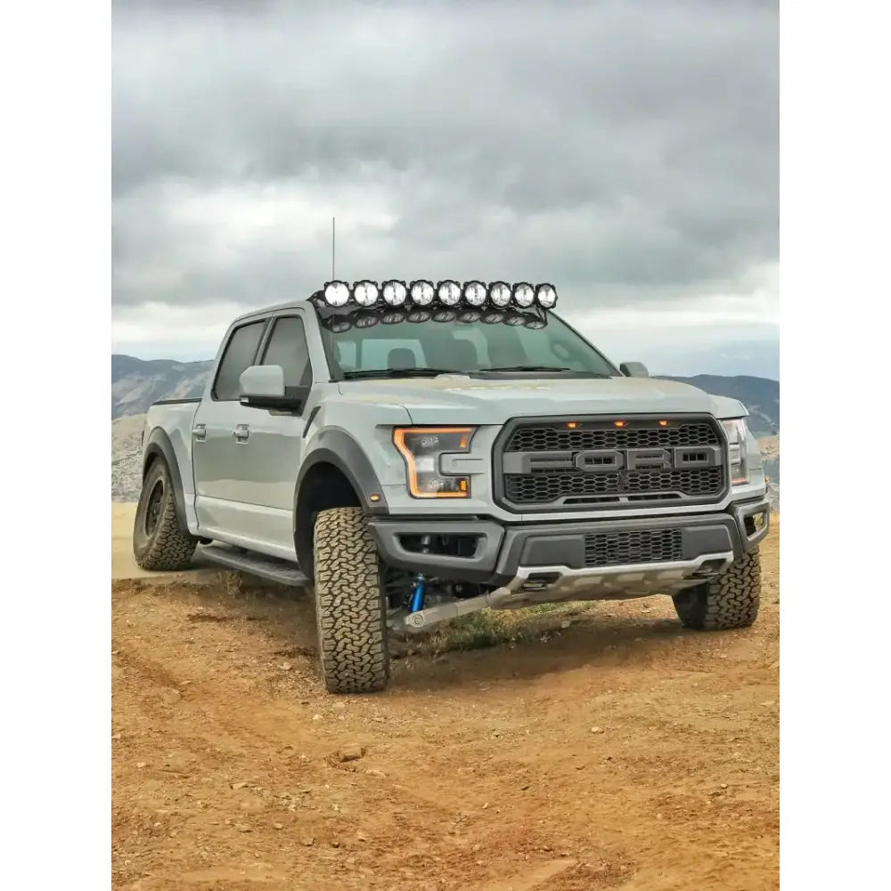 KC HiLiTES 17-18 Ford Raptor 57in. Pro6 Gravity LED 9-Light 180w Combo Beam Overhead Light Bar Sys - 91333