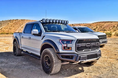 KC HiLiTES 17-18 Ford Raptor 57in. Pro6 Gravity LED 9-Light 180w Combo Beam Overhead Light Bar Sys - 91333