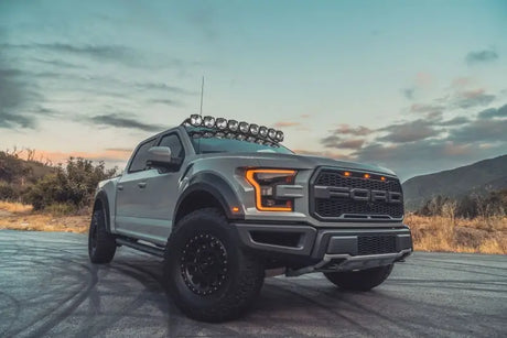 KC HiLiTES 17-18 Ford Raptor 57in. Pro6 Gravity LED 9-Light 180w Combo Beam Overhead Light Bar Sys - 91333