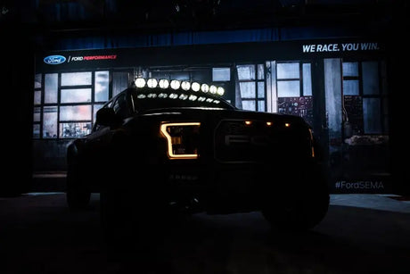 KC HiLiTES 17-18 Ford Raptor 57in. Pro6 Gravity LED 9-Light 180w Combo Beam Overhead Light Bar Sys - 91333