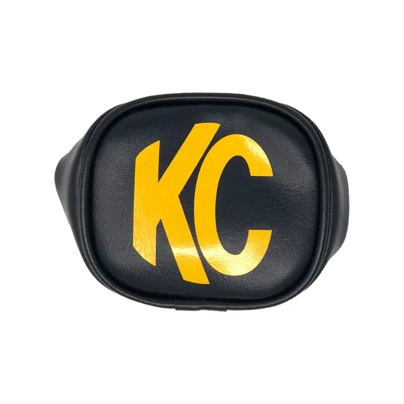 KC HiLiTES 5303 KC HiLiTES 3in. Rectangle Soft Cover (Pair) - Black w/Yellow KC Logo - 5303