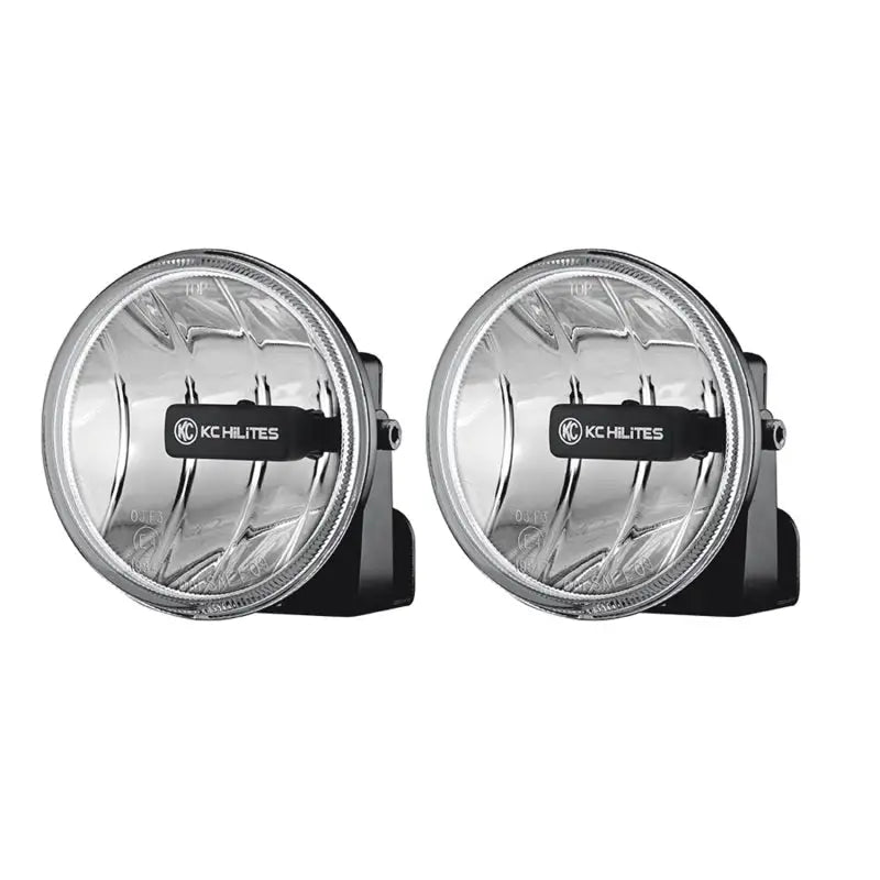 KC HiLiTES 4in. Gravity G4 LED Light 10w SAE/ECE Clear Fog Beam (Pair Pack System) - 493