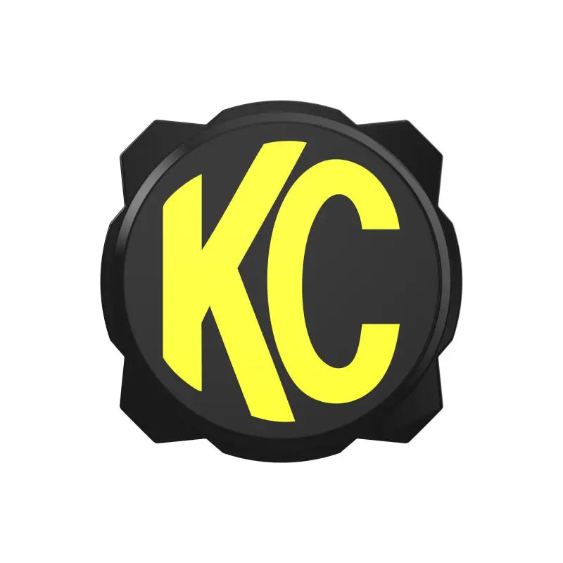 KC HiLiTES 5111 KC HiLiTES 6in. Hard Cover for Gravity Pro6 LED Lights (Single) - Black w/Yellow KC Logo - 5111