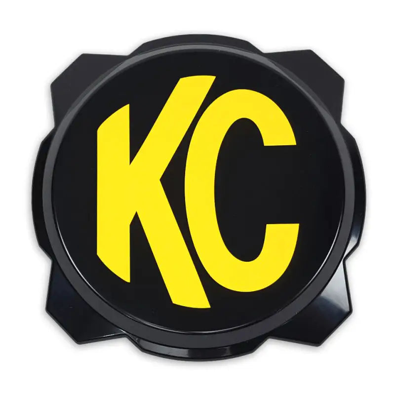 KC HiLiTES 5111 KC HiLiTES 6in. Hard Cover for Gravity Pro6 LED Lights (Single) - Black w/Yellow KC Logo - 5111
