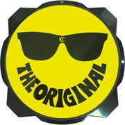 KC HiLiTES 5114 KC HiLiTES 6in. Hard Cover for Gravity Pro6 LED Lights (Single) - Smiley Face- Yellow/Black KC Logo - 5114