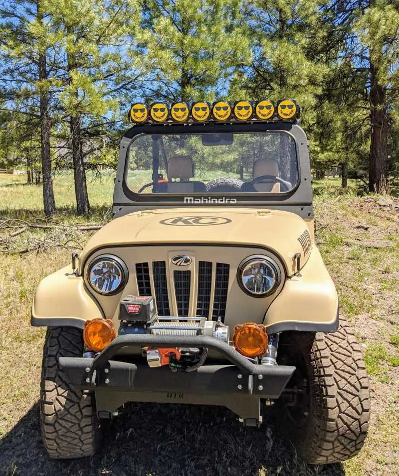 KC HiLiTES 6in. Hard Cover for Gravity Pro6 LED Lights (Single) - Smiley Face- Yellow/Black KC Logo - 5114