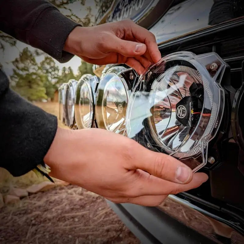 KC HiLiTES 6in. Light Shield for Gravity Pro6 LED Lights (Single) - Clear - 5118
