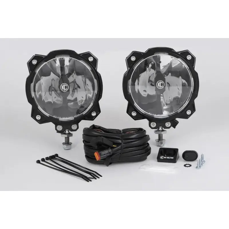 KC HiLiTES 6in. Pro6 Gravity LED Light 20w Single Mount Wide-40 Beam (Pair Pack System) - 91305