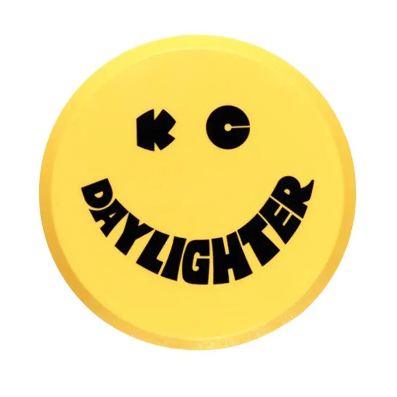 KC HiLiTES 6in. Round Hard Cover for Daylighter/SlimLite/Pro-Sport (Single) - Yellow w/Black Smile - 5202