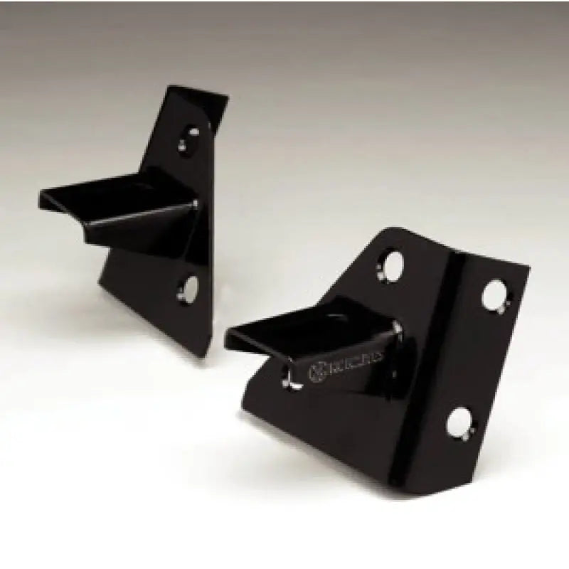 KC HiLiTES 7321 KC HiLiTES 86-95 Jeep YJ Windshield Hinge Light Mount Bracket Set (Pair) - Black - 7321