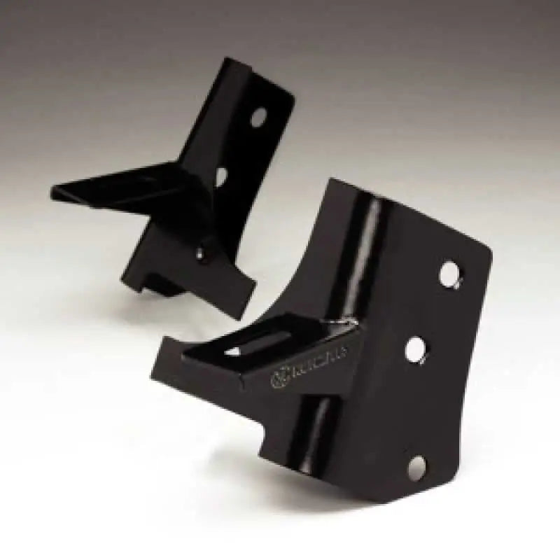 KC HiLiTES 97-06 Jeep TJ A-Pillar Windshield Hinge Light Mount Bracket Set (Pair) - Black 