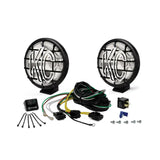 KC HiLiTES Apollo Pro 6in. Halogen Light 100w Spot Beam (Pair Pack System) - Black - 9150